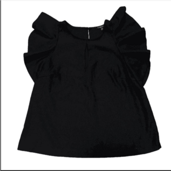 CQ Tops - CQ by CQ flutter sleeves front keyhole black flowy top.
Size small.